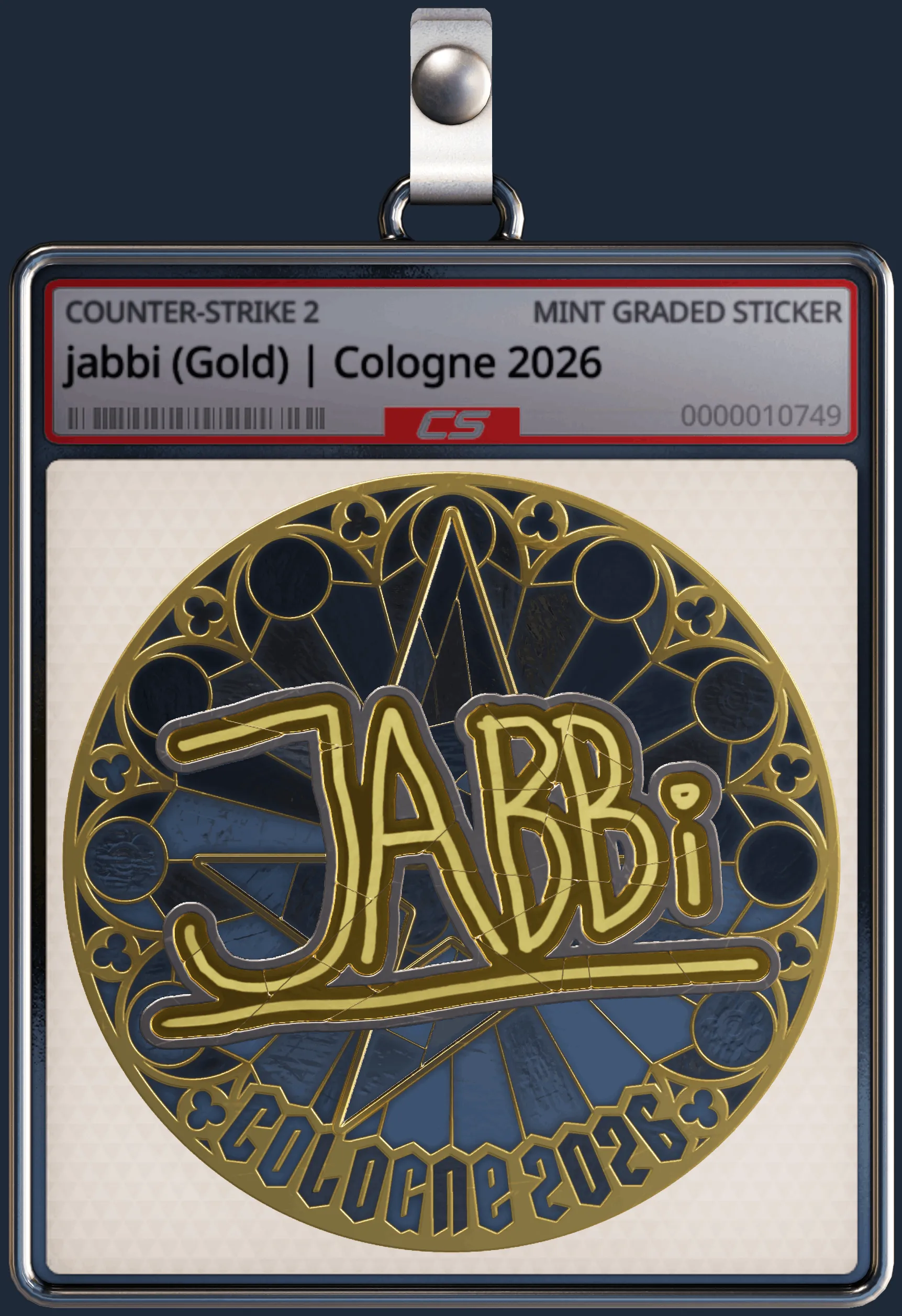 Sticker | jabbi (Gold) | Cologne 2026
