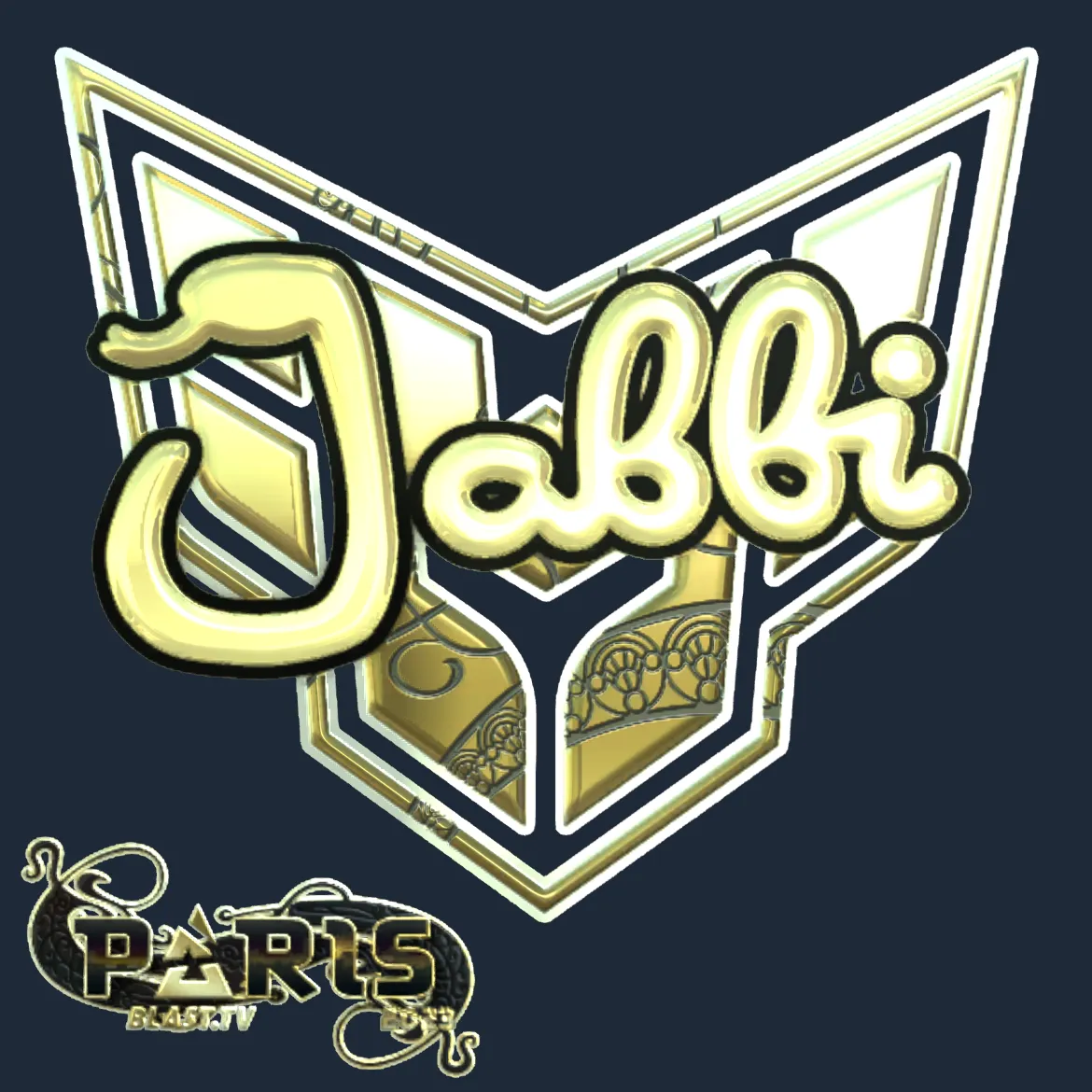 Sticker | jabbi (Gold) | Paris 2023