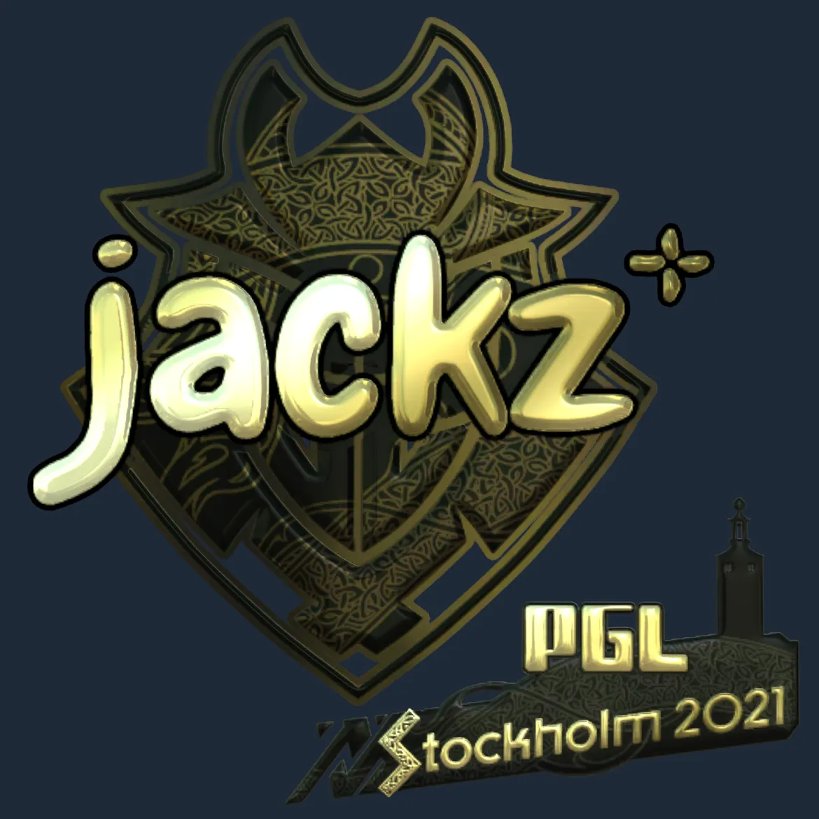 Sticker | JACKZ (Gold) | Stockholm 2021