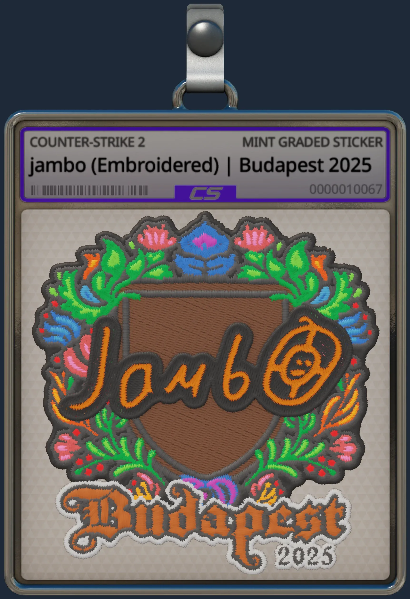 Sticker | jambo (Embroidered) | Budapest 2025