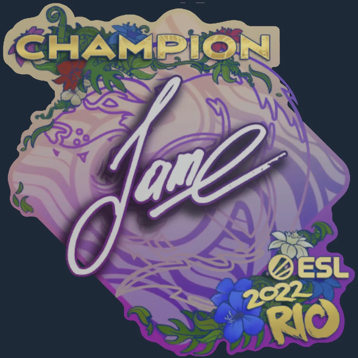 Sticker | Jame (Champion) | Rio 2022
