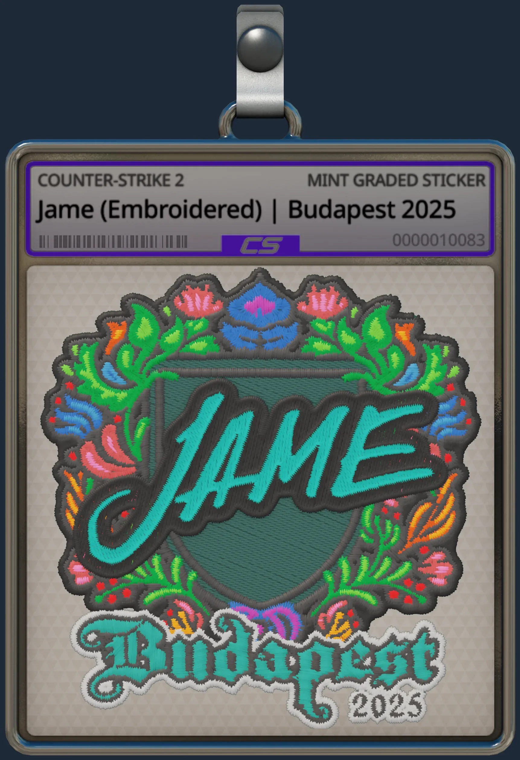 Sticker | Jame (Embroidered) | Budapest 2025