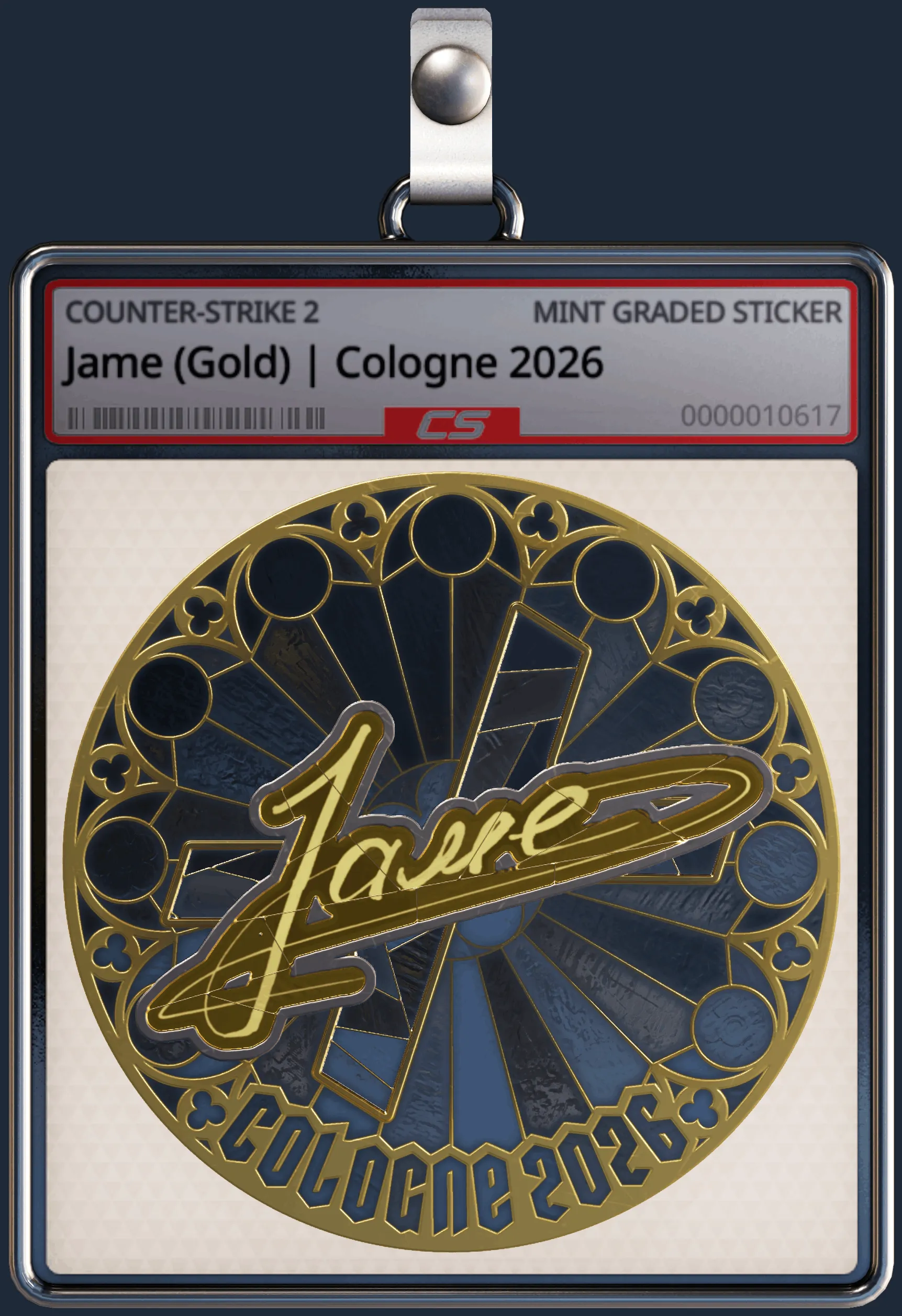 Sticker | Jame (Gold) | Cologne 2026