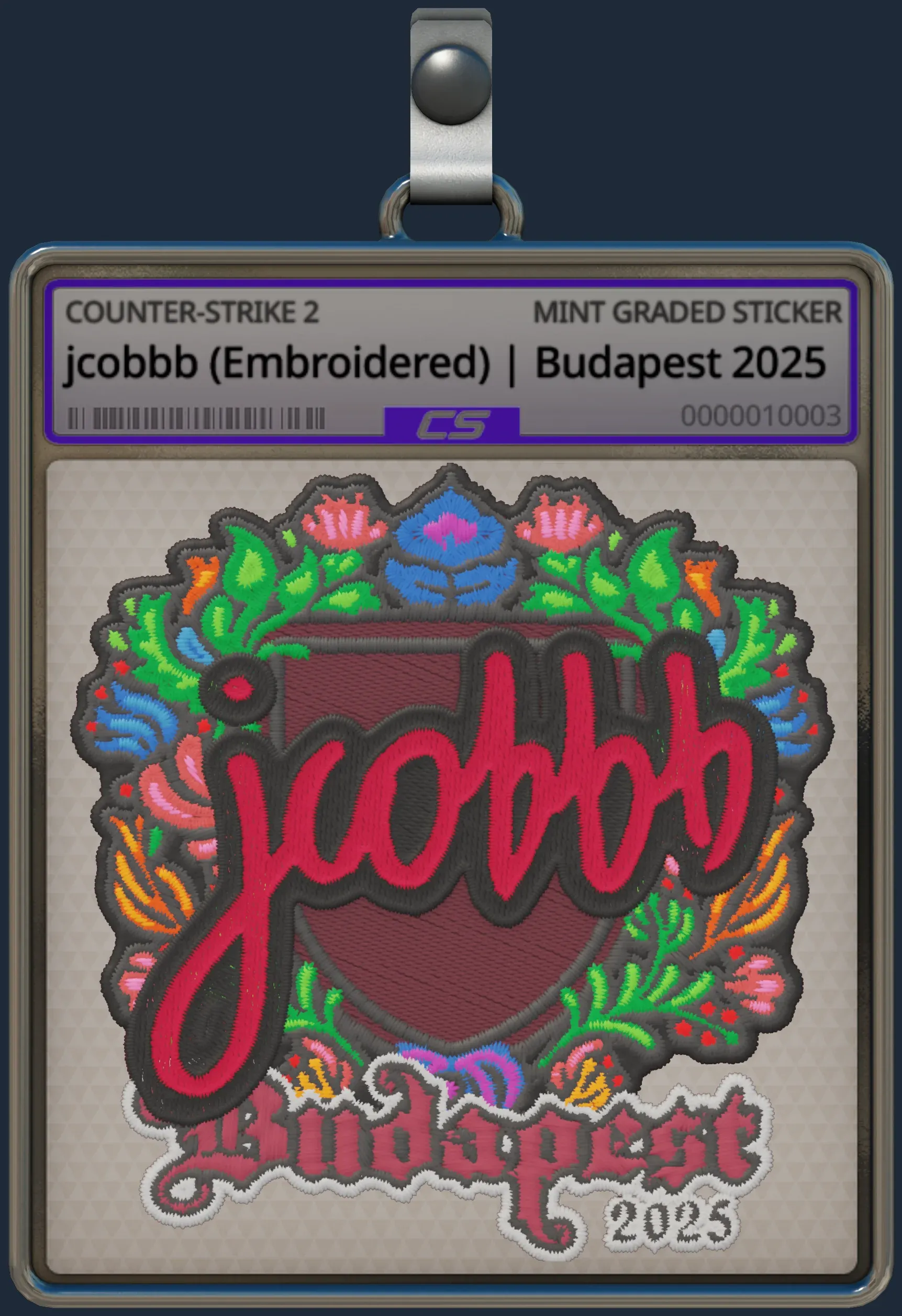 Sticker | jcobbb (Embroidered) | Budapest 2025