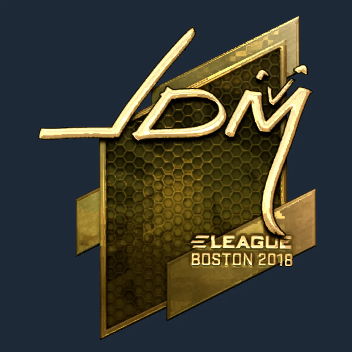 Sticker | jdm64 (Gold) | Boston 2018