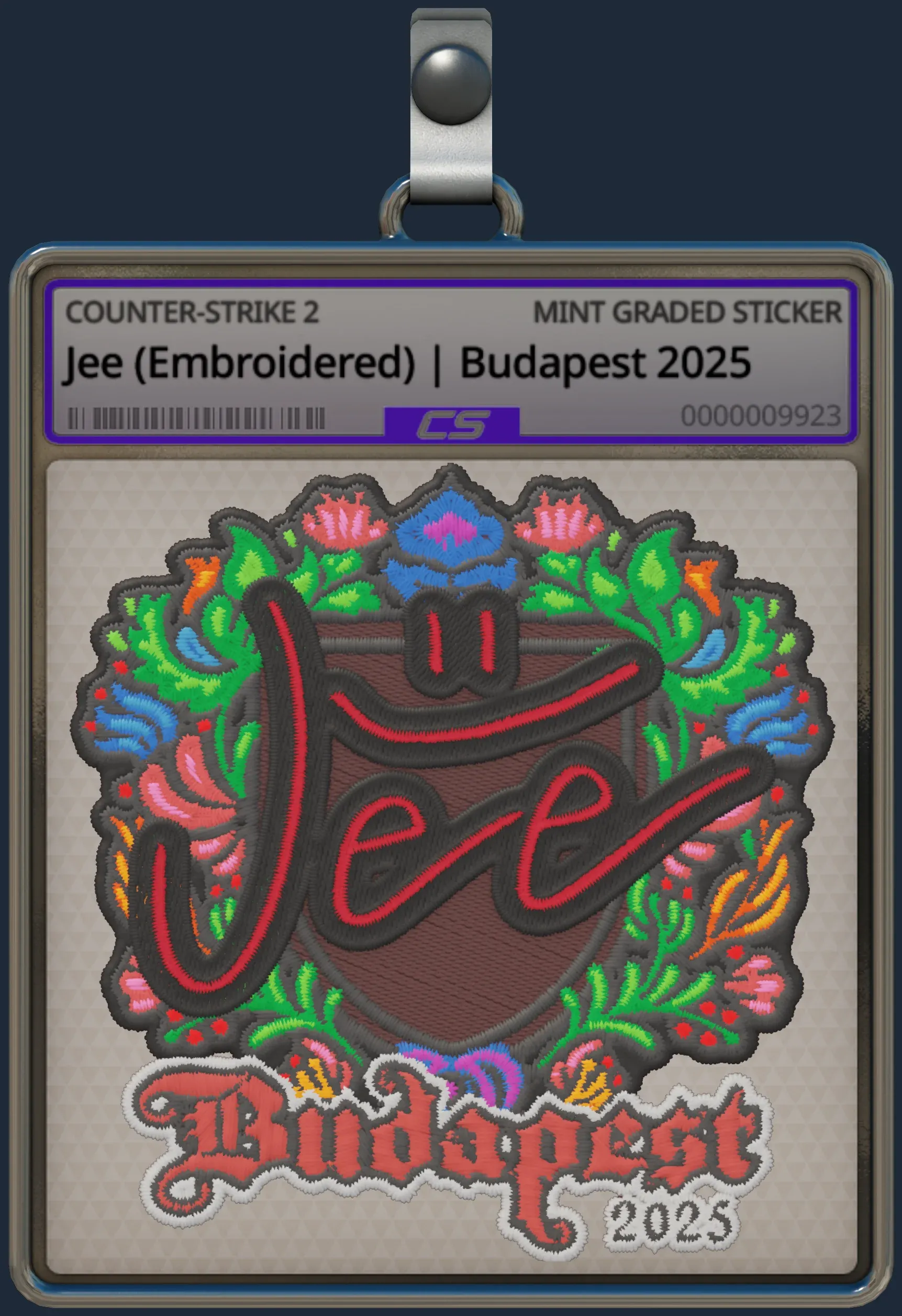 Sticker | Jee (Embroidered) | Budapest 2025
