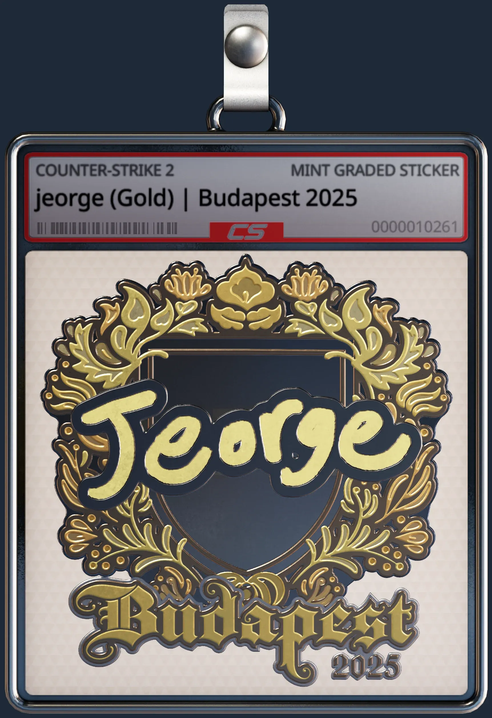 Sticker | jeorge (Gold) | Budapest 2025