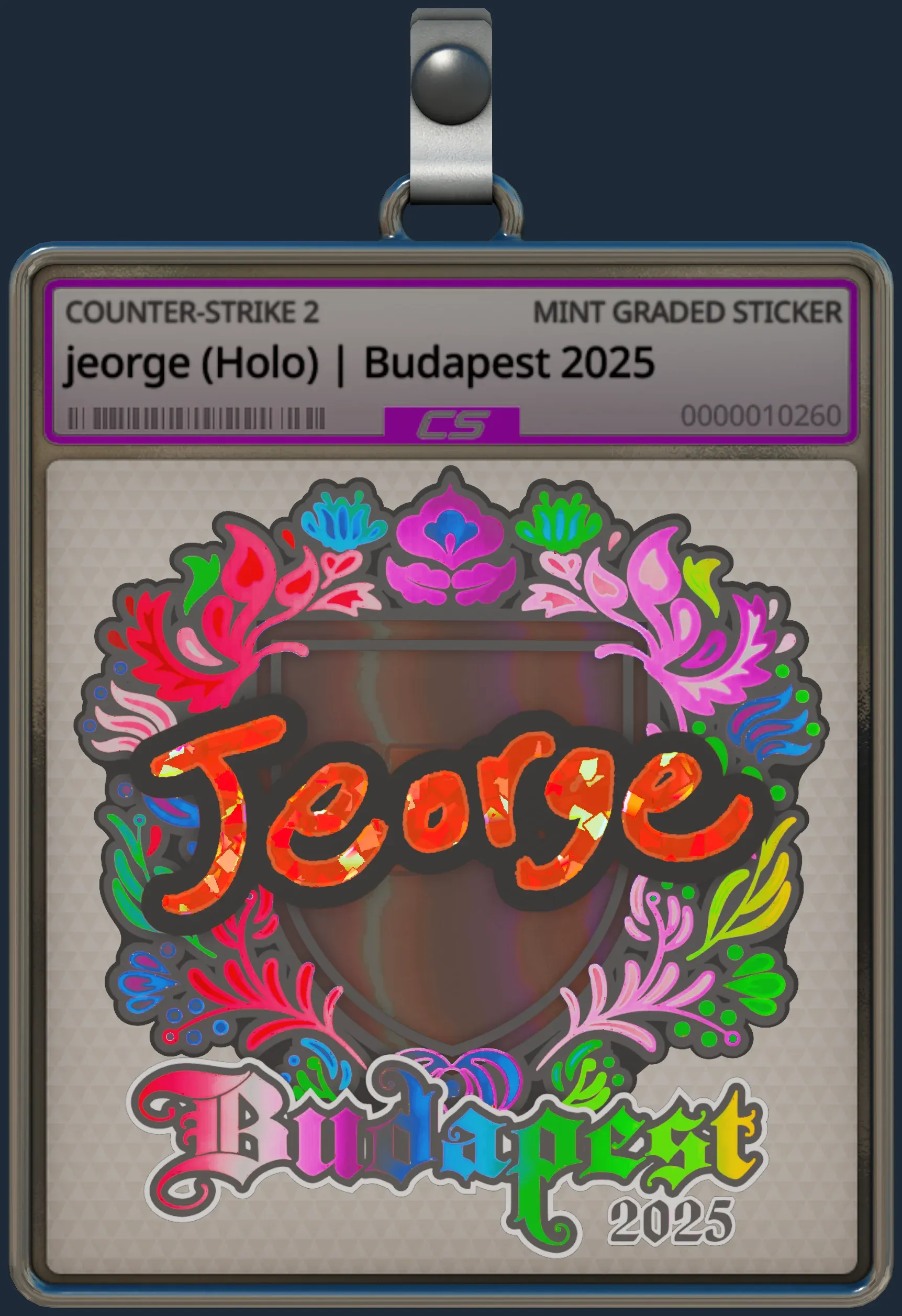 Sticker | jeorge (Holo) | Budapest 2025
