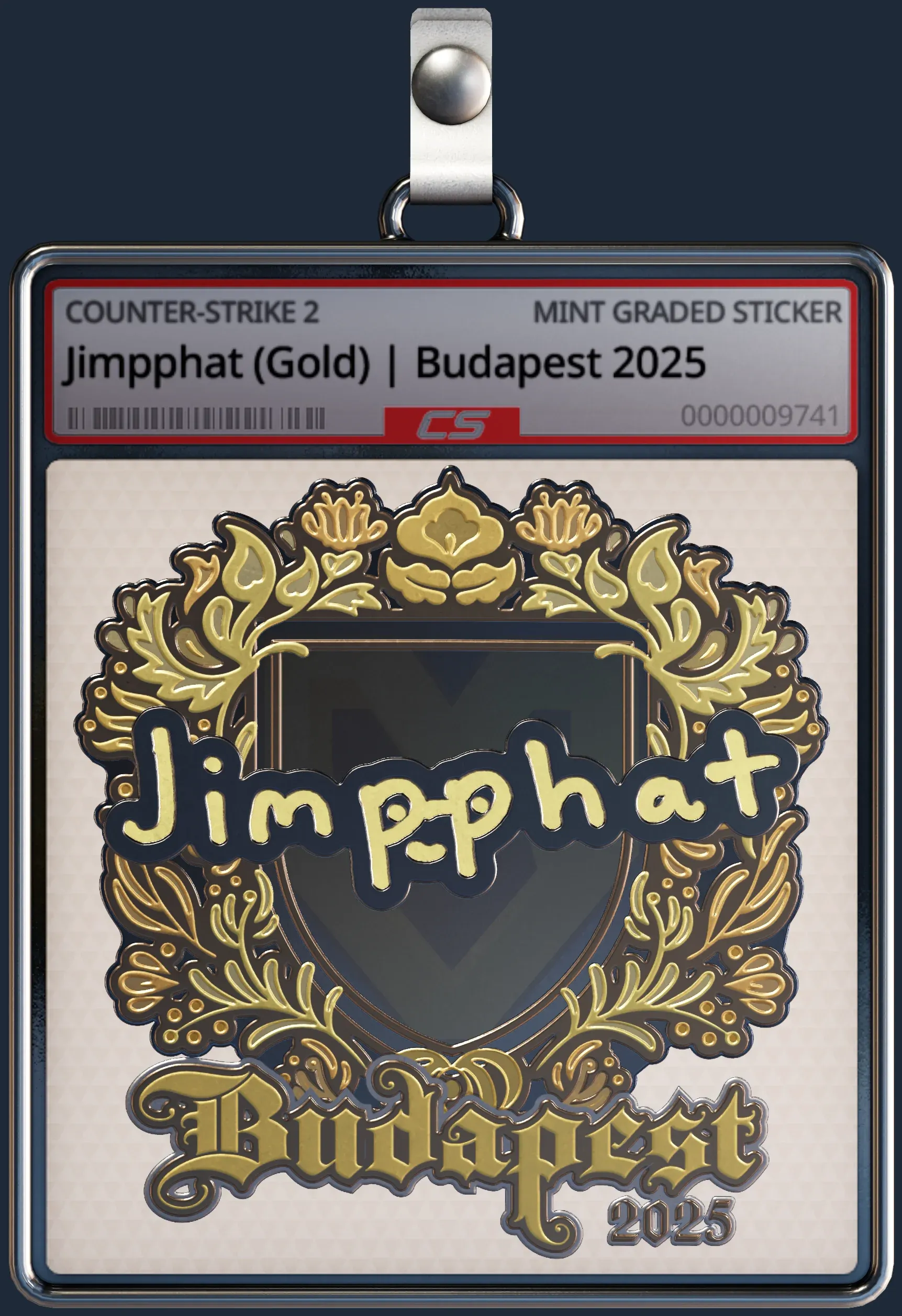 Sticker | Jimpphat (Gold) | Budapest 2025