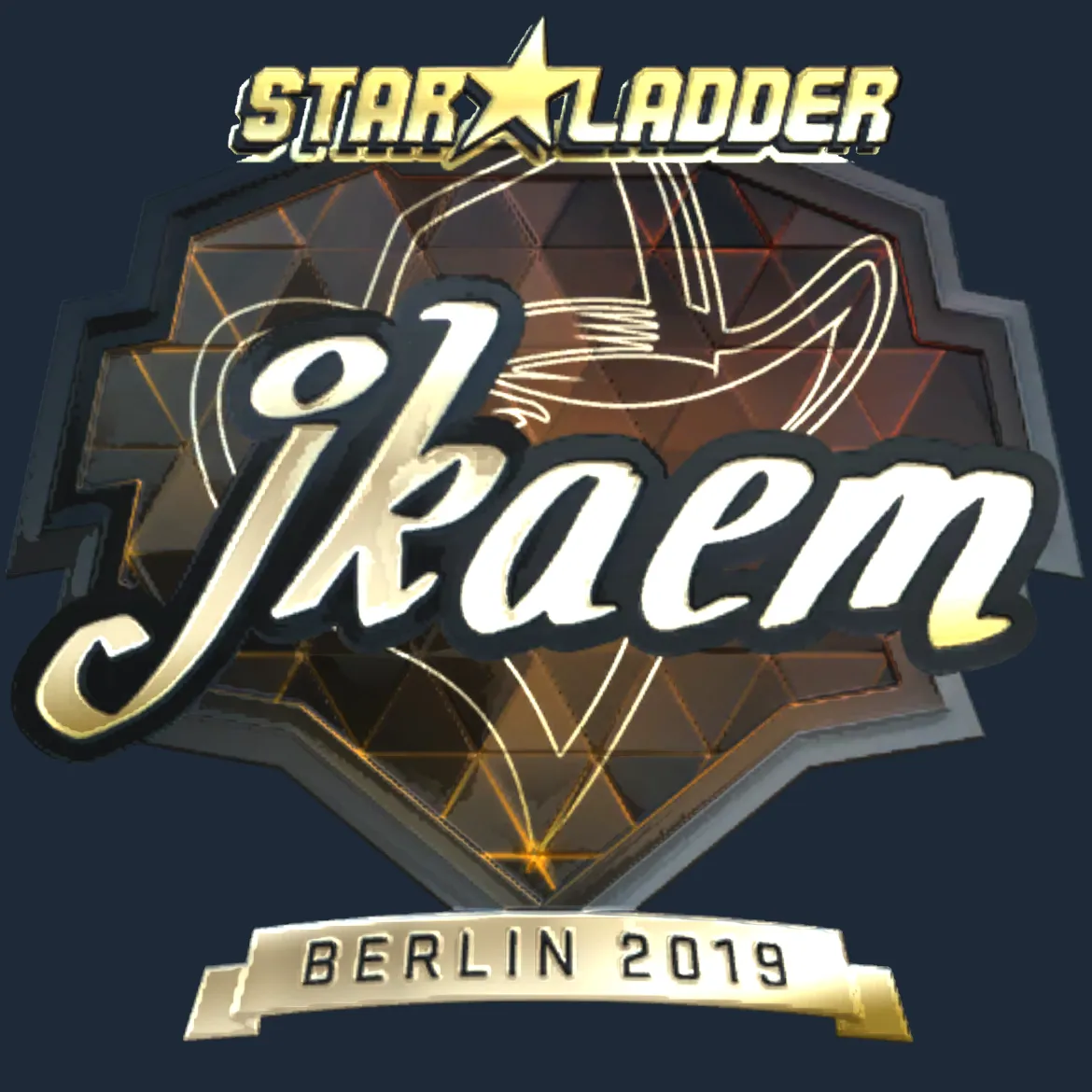 Sticker | jkaem (Gold) | Berlin 2019