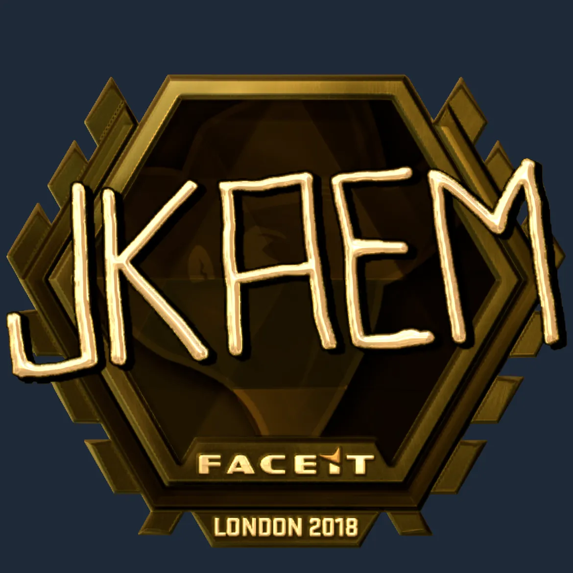 Sticker | jkaem (Gold) | London 2018