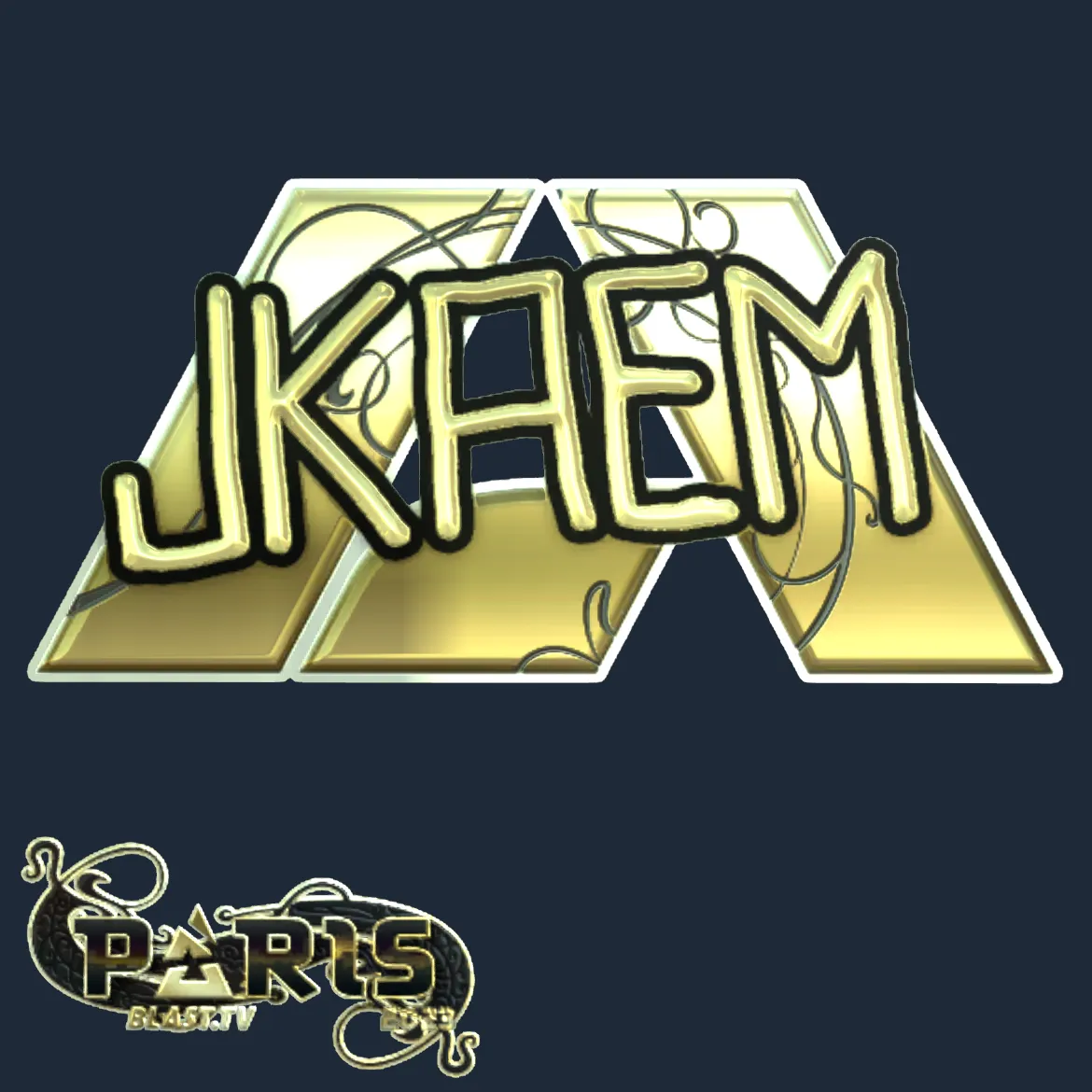 Sticker | jkaem (Gold) | Paris 2023
