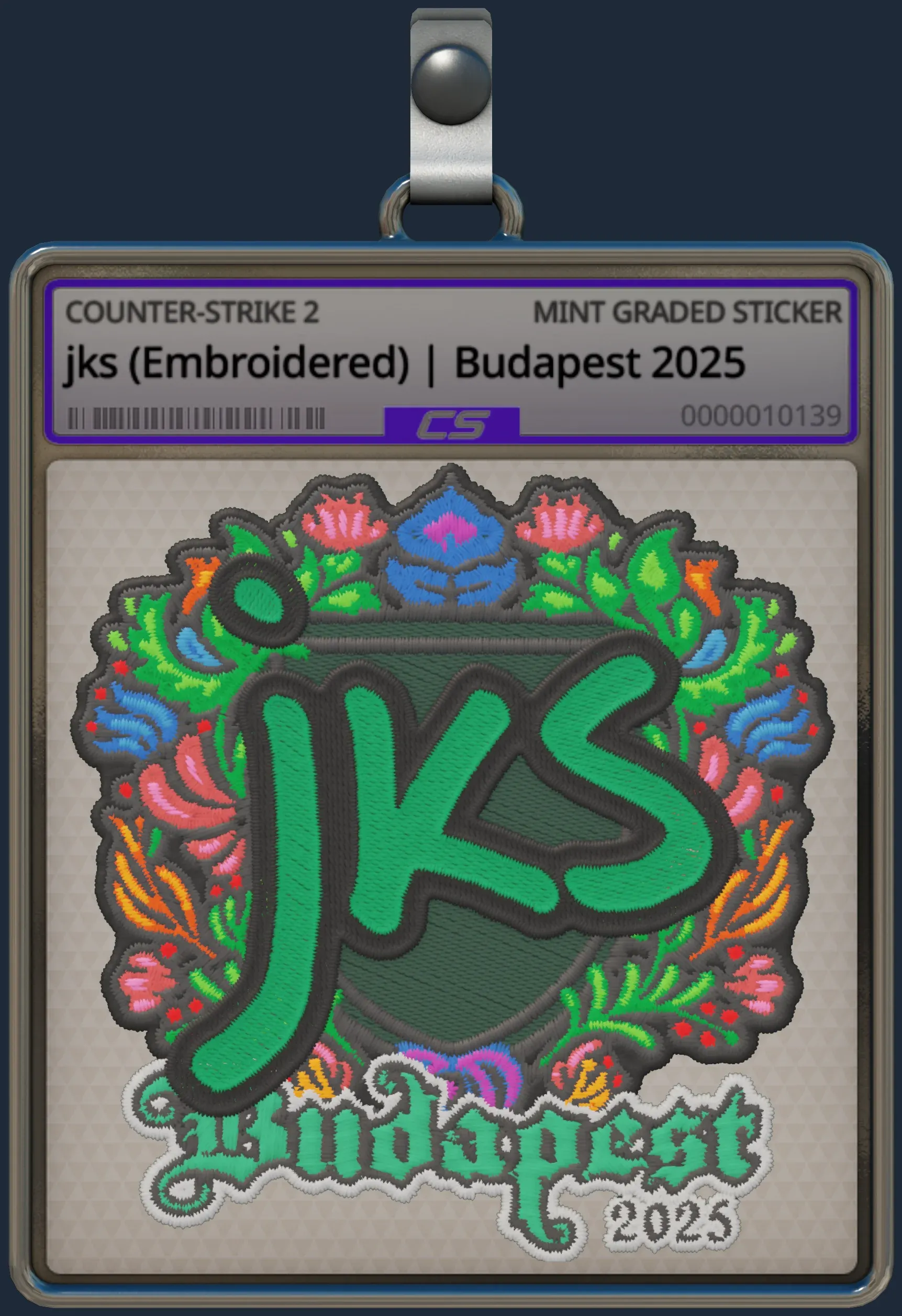 Sticker | jks (Embroidered) | Budapest 2025