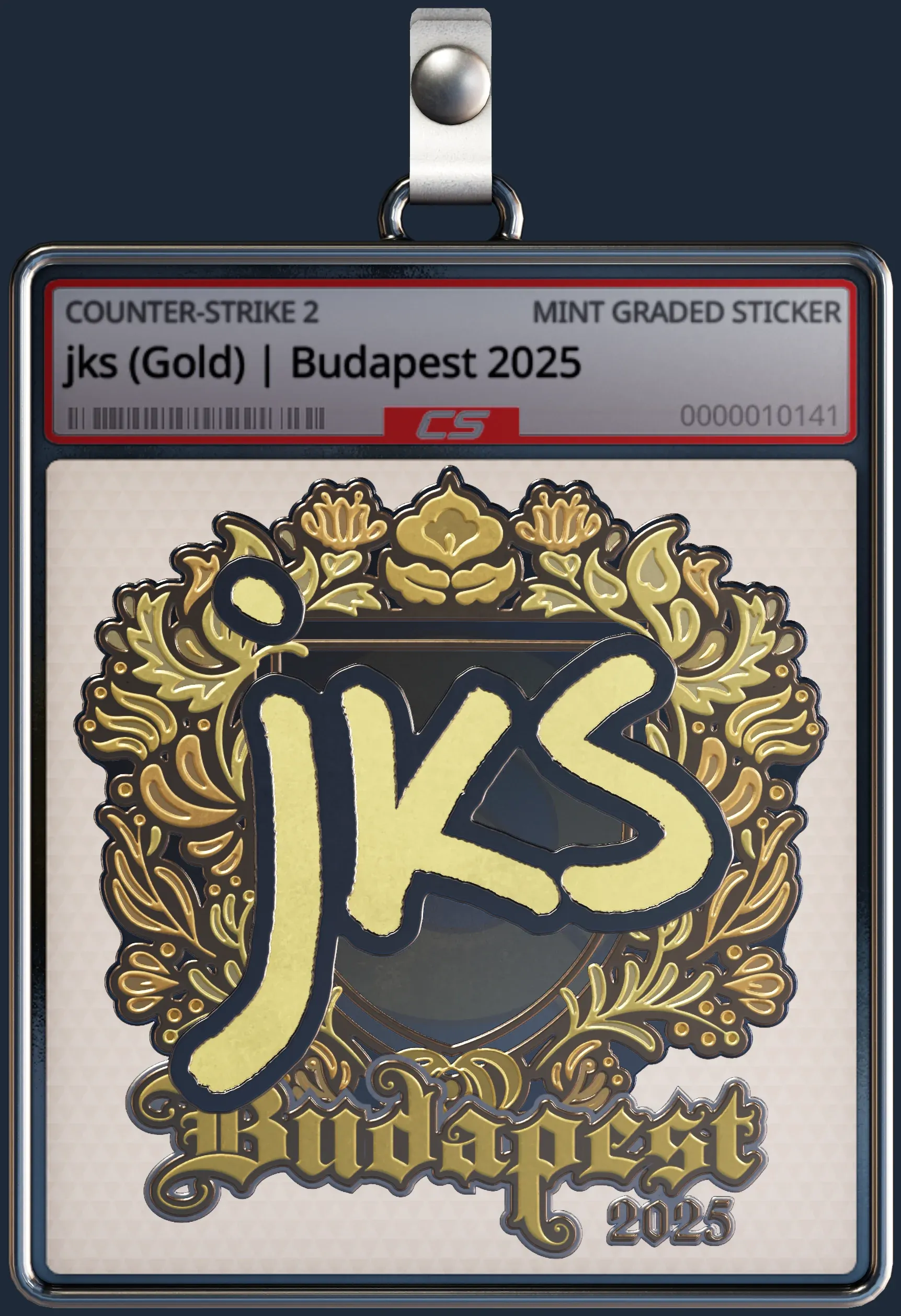 Sticker | jks (Gold) | Budapest 2025