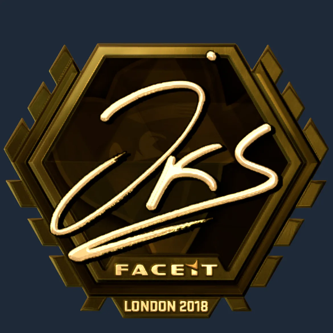 Sticker | jks (Gold) | London 2018