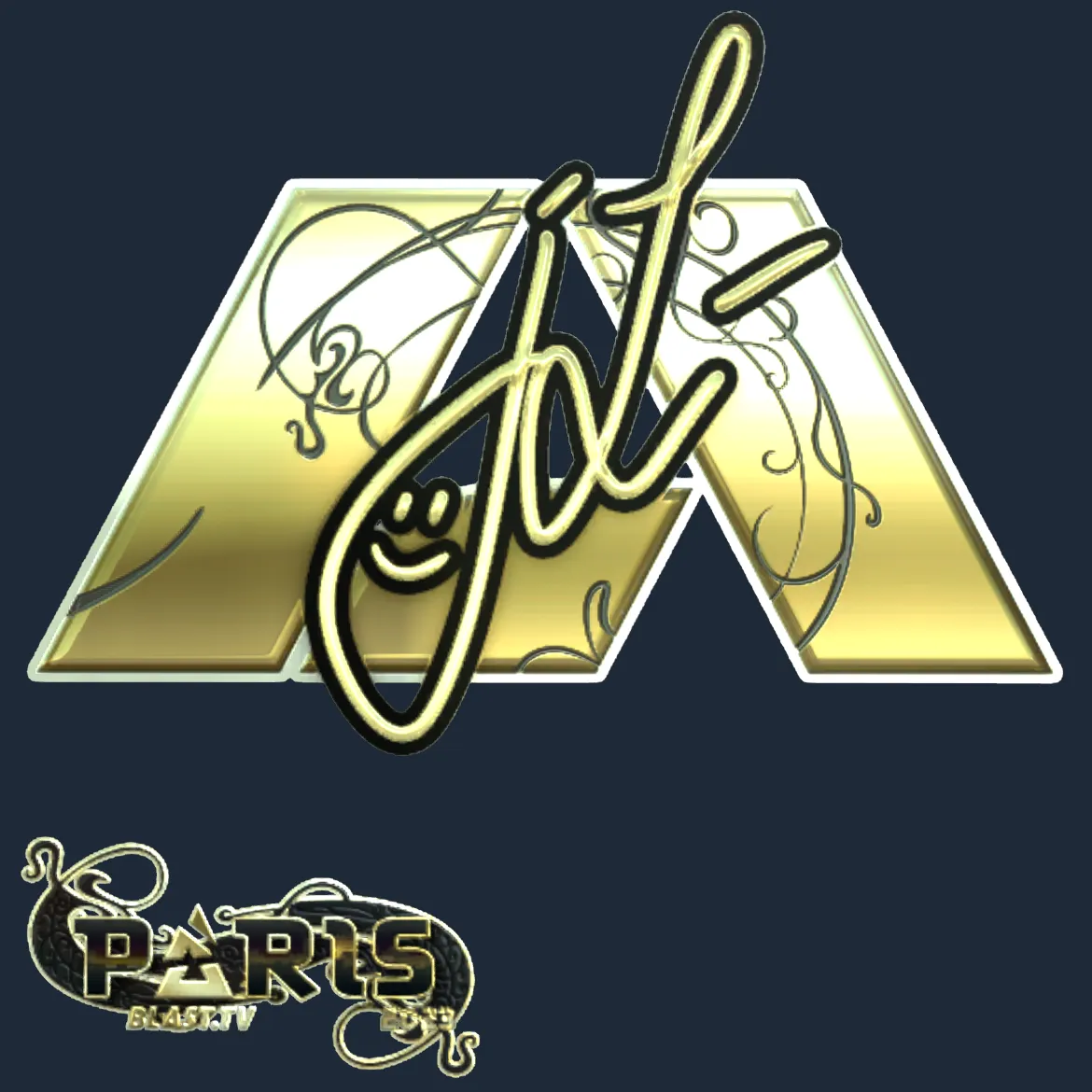 Sticker | jL (Gold) | Paris 2023