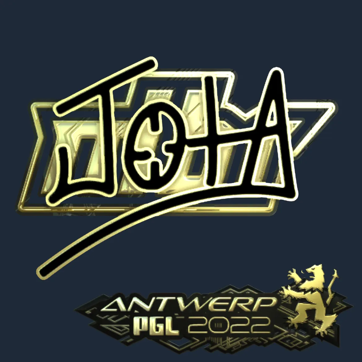 Sticker | JOTA (Gold) | Antwerp 2022