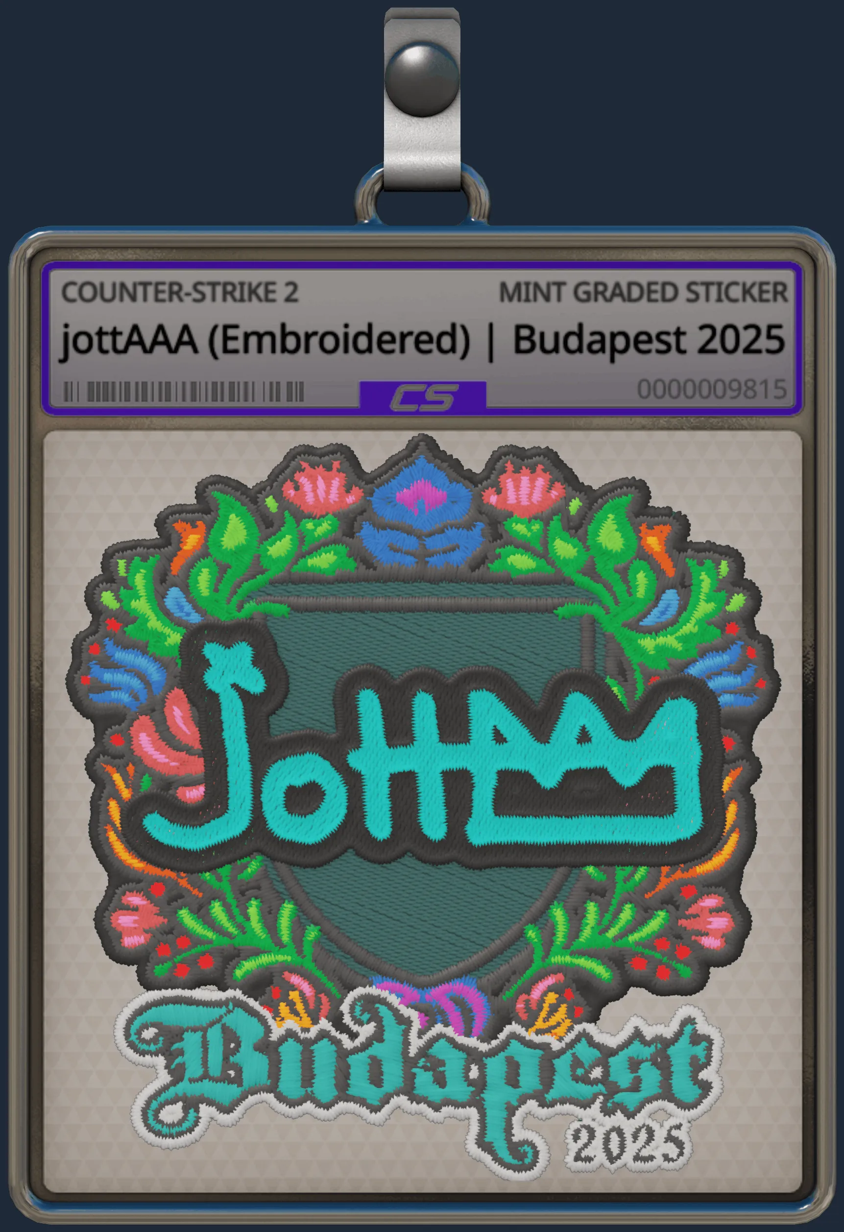 Sticker | jottAAA (Embroidered) | Budapest 2025