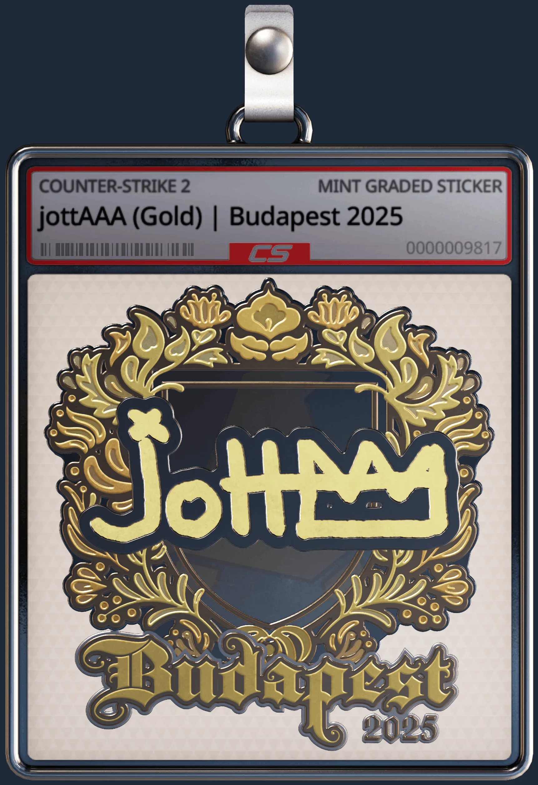 Sticker | jottAAA (Gold) | Budapest 2025