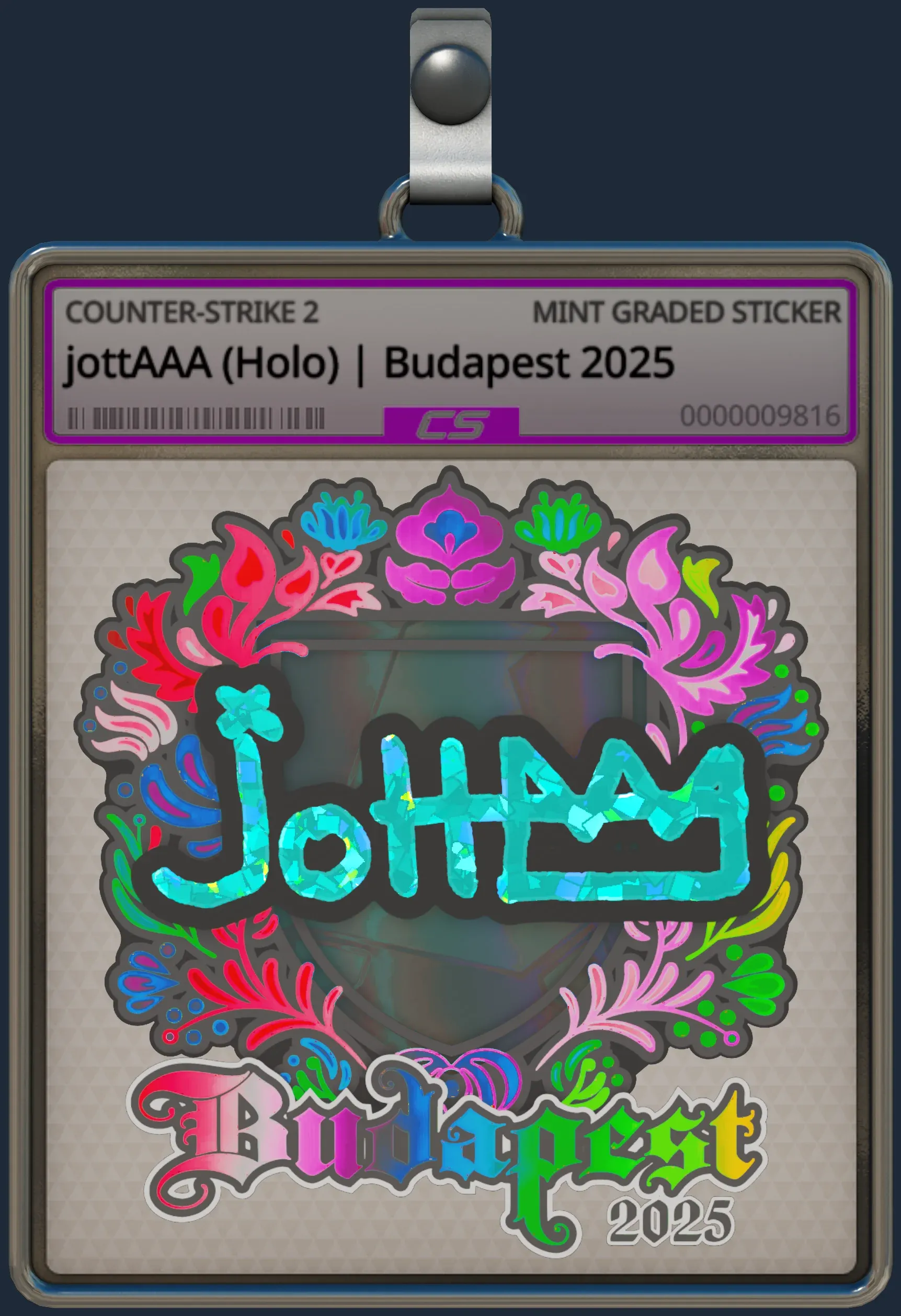 Sticker | jottAAA (Holo) | Budapest 2025