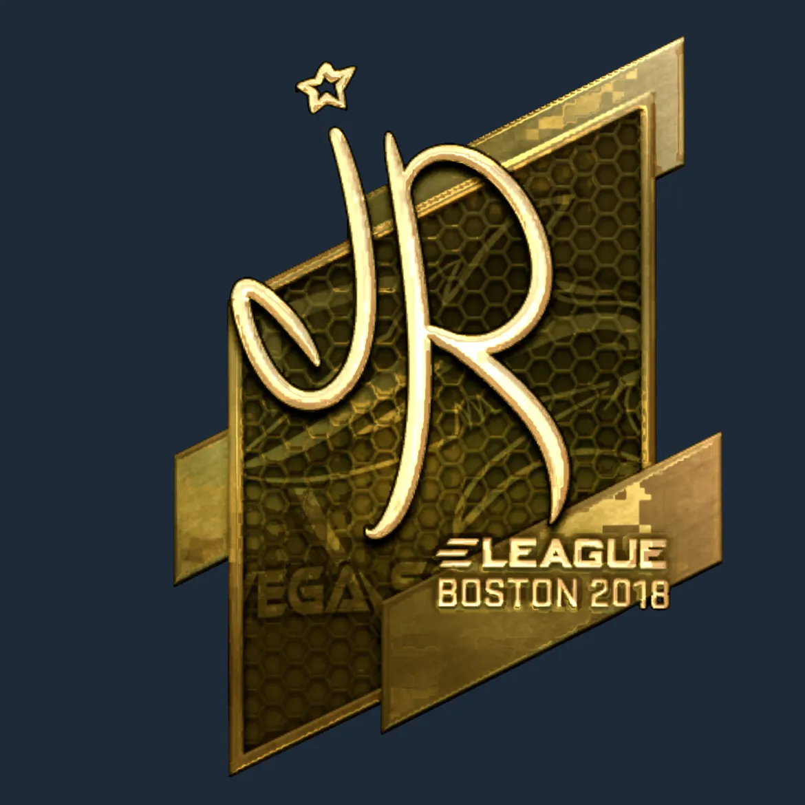 Sticker | jR (Gold) | Boston 2018