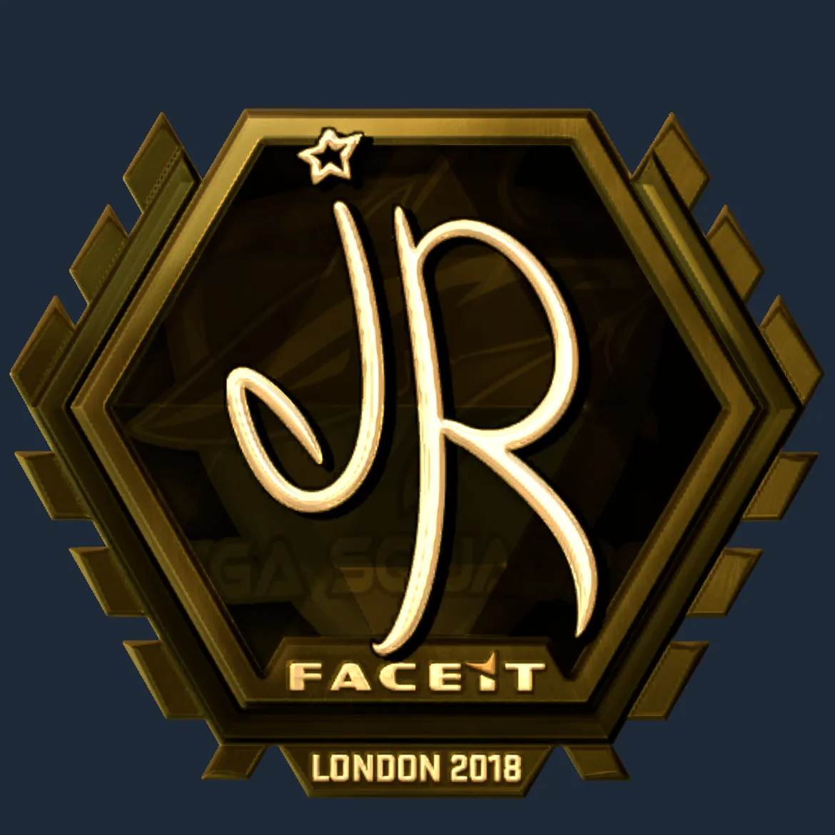 Sticker | jR (Gold) | London 2018