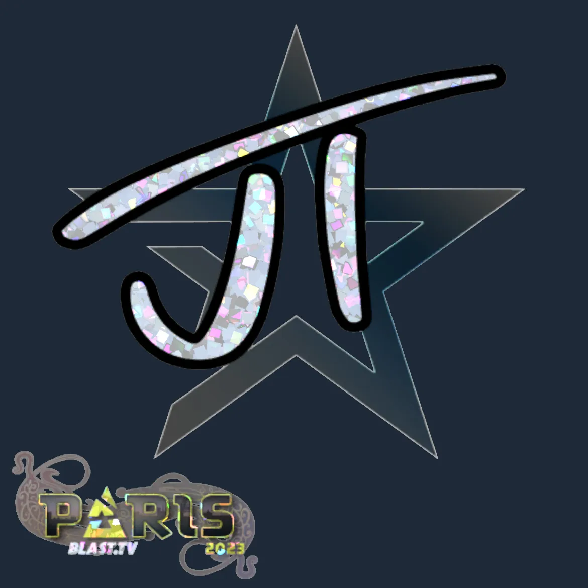 Sticker | JT (Glitter) | Paris 2023