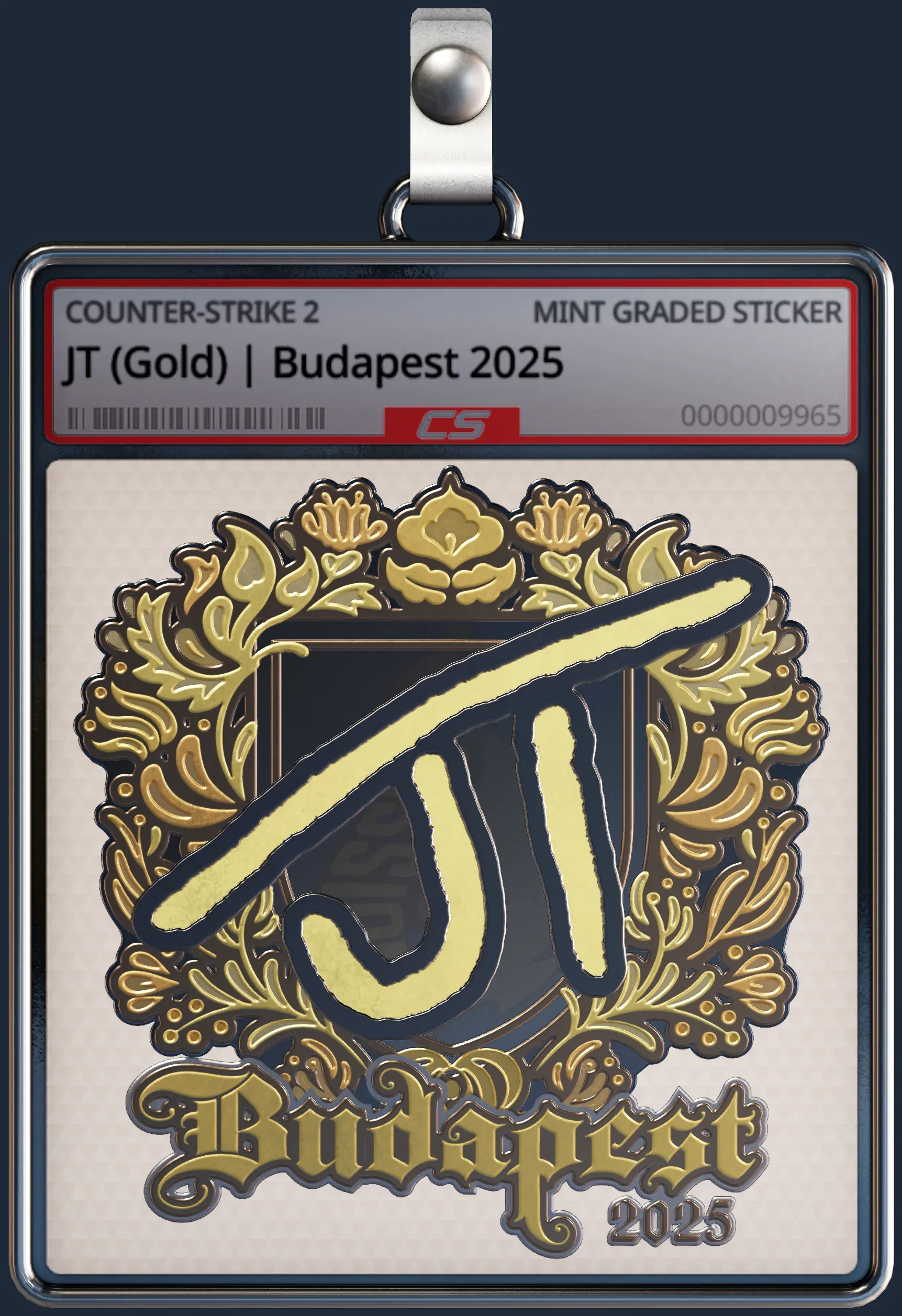 Sticker | JT (Gold) | Budapest 2025