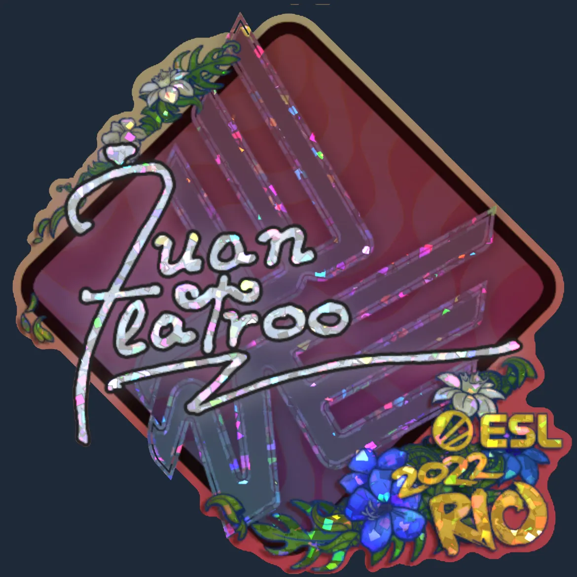 Sticker | juanflatroo (Glitter) | Rio 2022