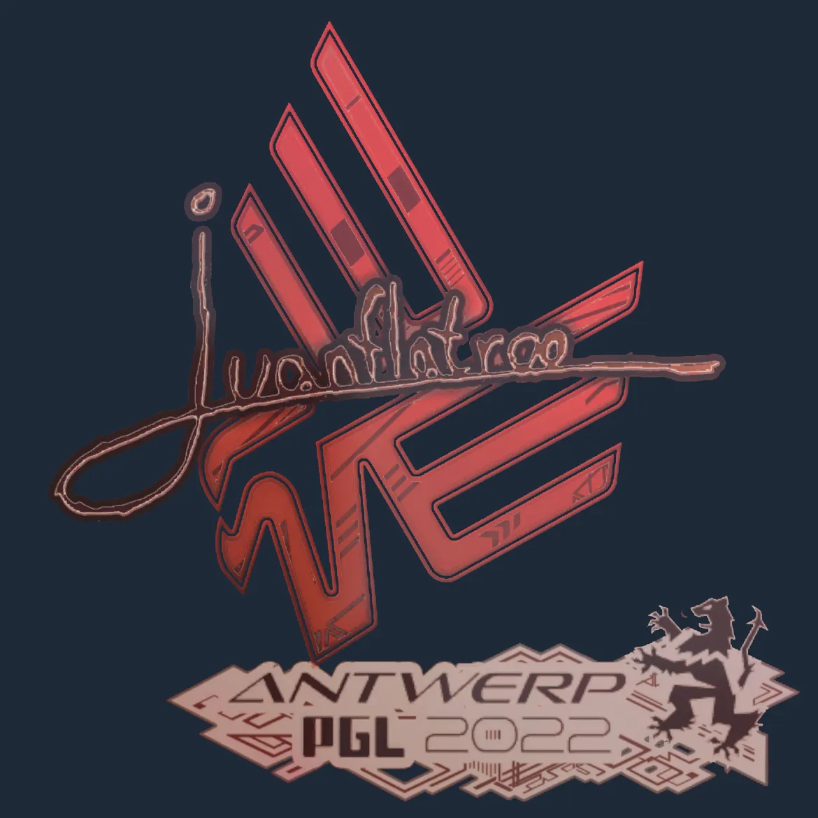 Sticker | juanflatroo (Holo) | Antwerp 2022