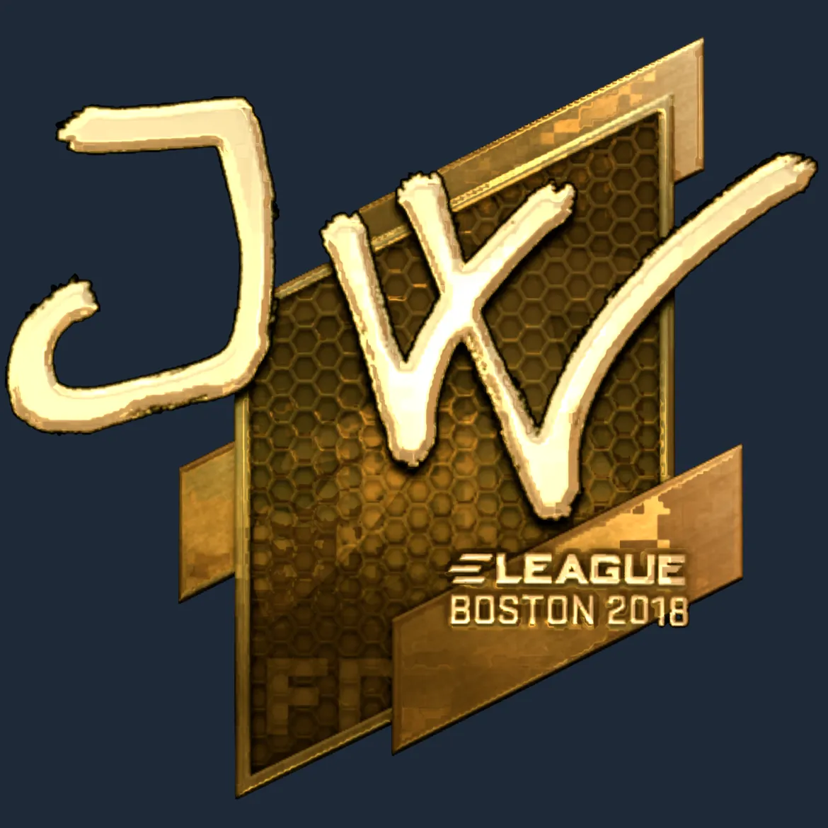 Sticker | JW (Gold) | Boston 2018