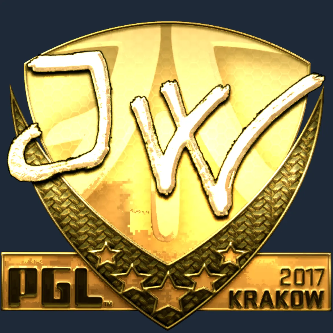 Sticker | JW (Gold) | Krakow 2017