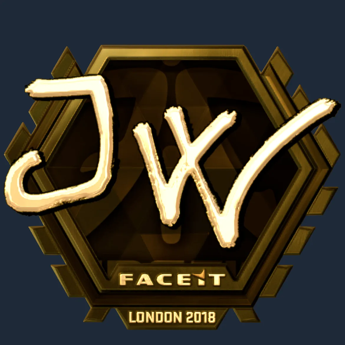 Sticker | JW (Gold) | London 2018