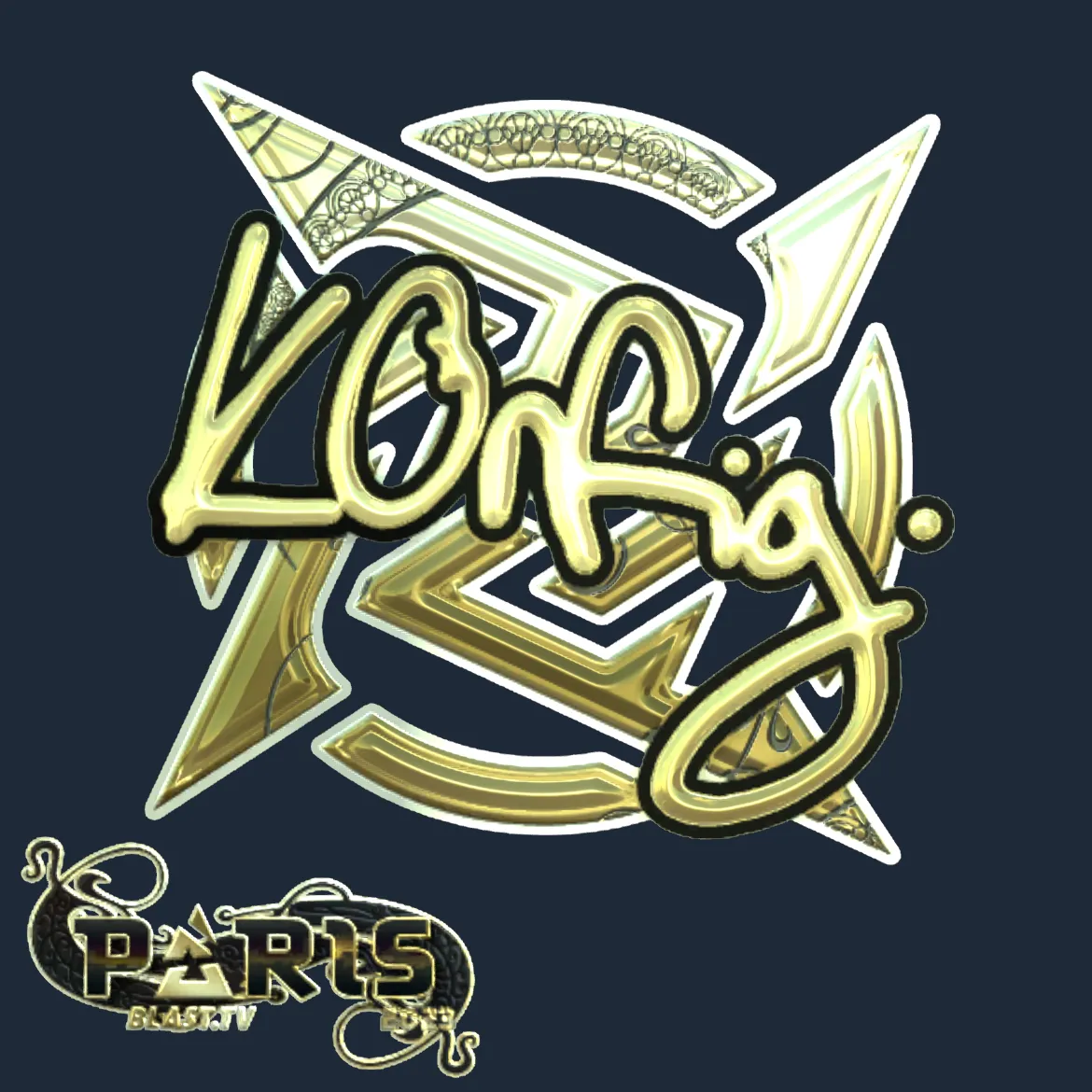 Sticker | k0nfig (Gold) | Paris 2023