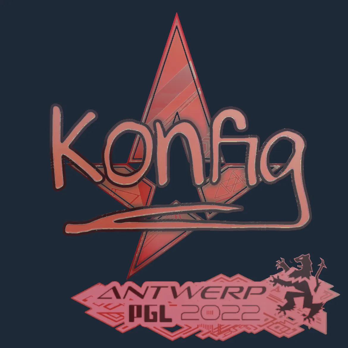 Sticker | k0nfig (Holo) | Antwerp 2022
