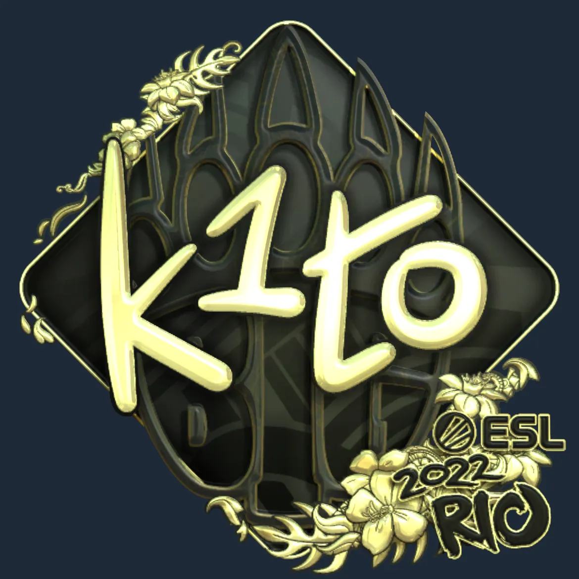 Sticker | k1to (Gold) | Rio 2022