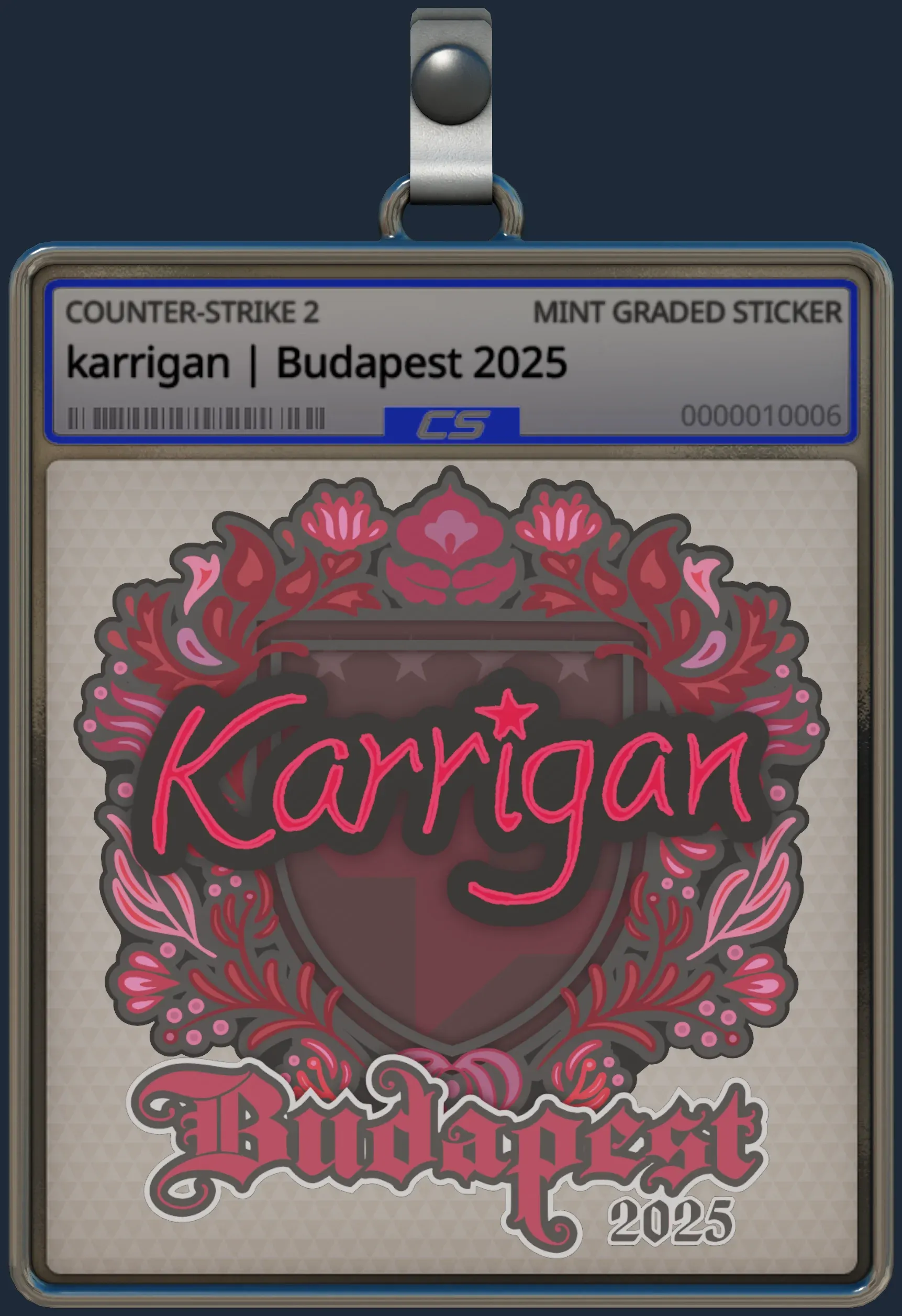 Sticker | karrigan | Budapest 2025