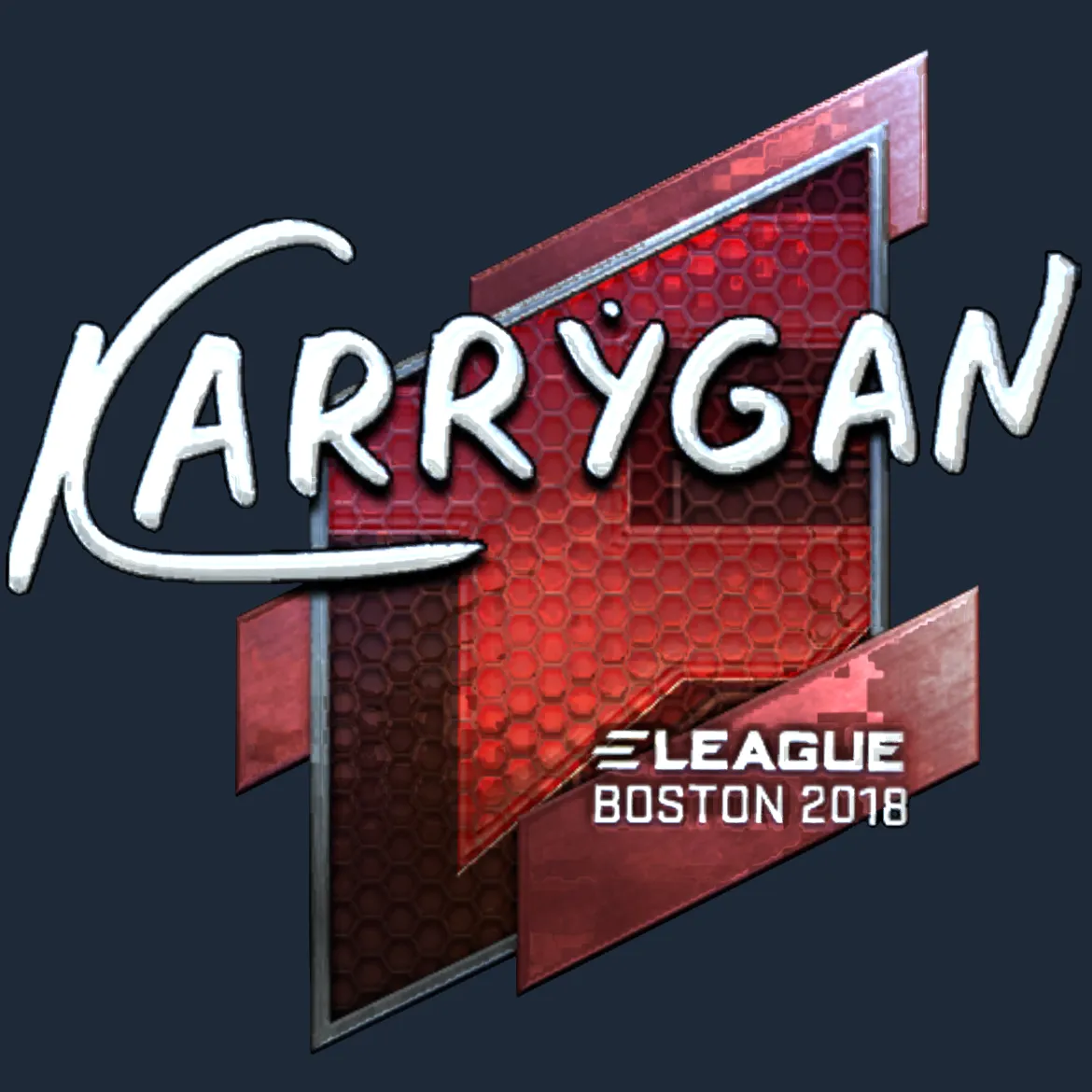 Sticker | karrigan (Foil) | Boston 2018