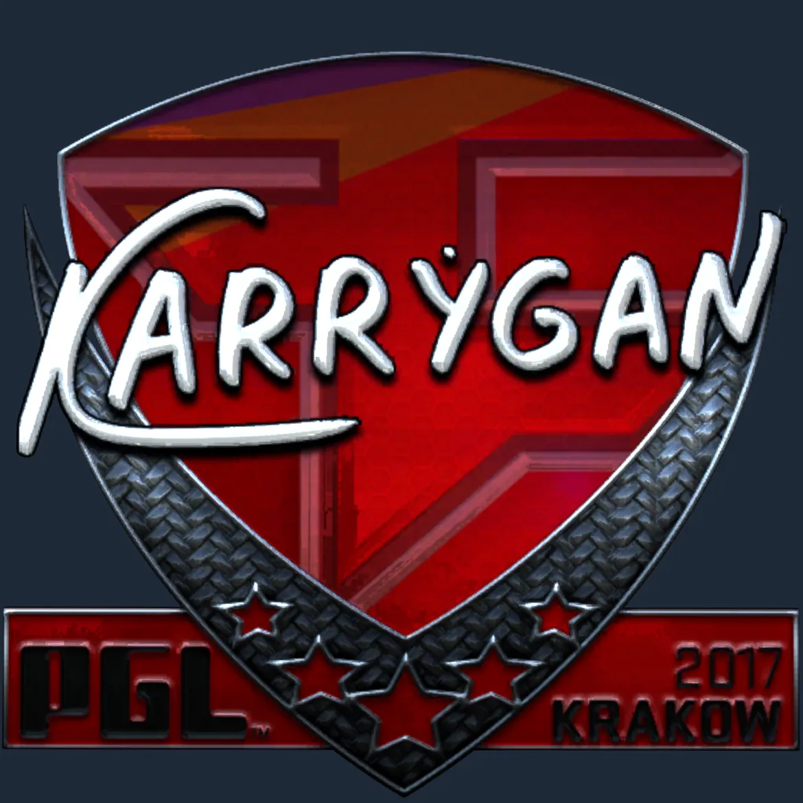Sticker | karrigan (Foil) | Krakow 2017