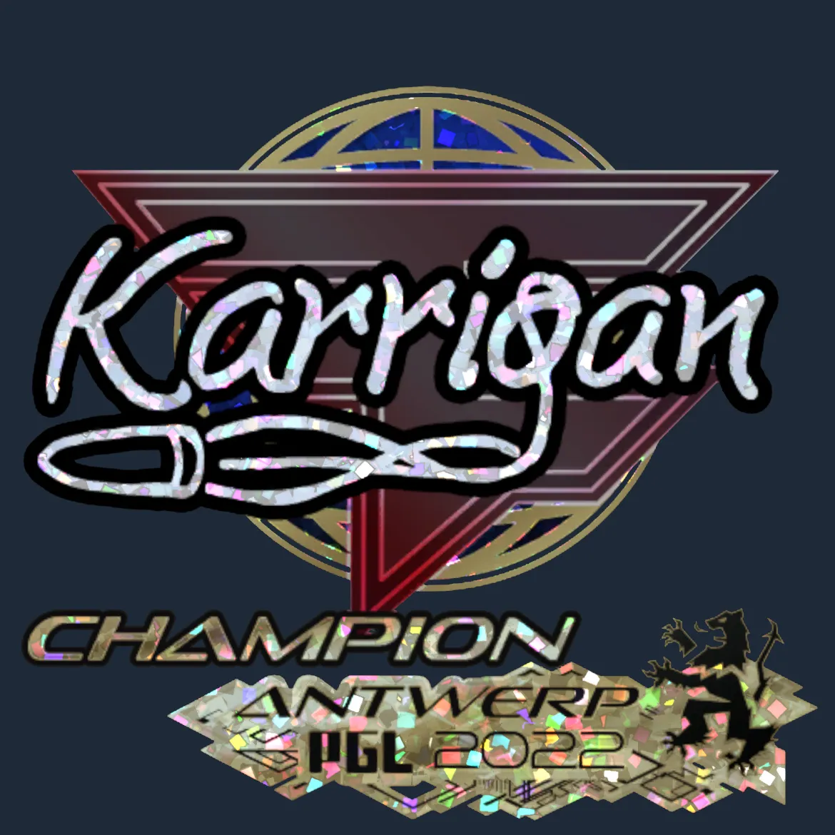 Sticker | karrigan (Glitter, Champion) | Antwerp 2022