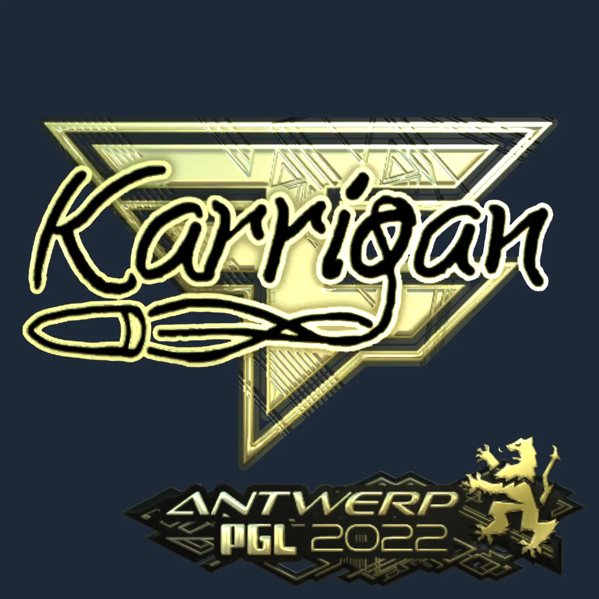 Sticker | karrigan (Gold) | Antwerp 2022