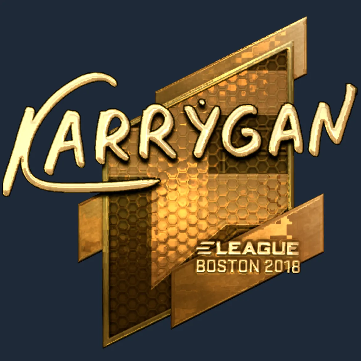 Sticker | karrigan (Gold) | Boston 2018