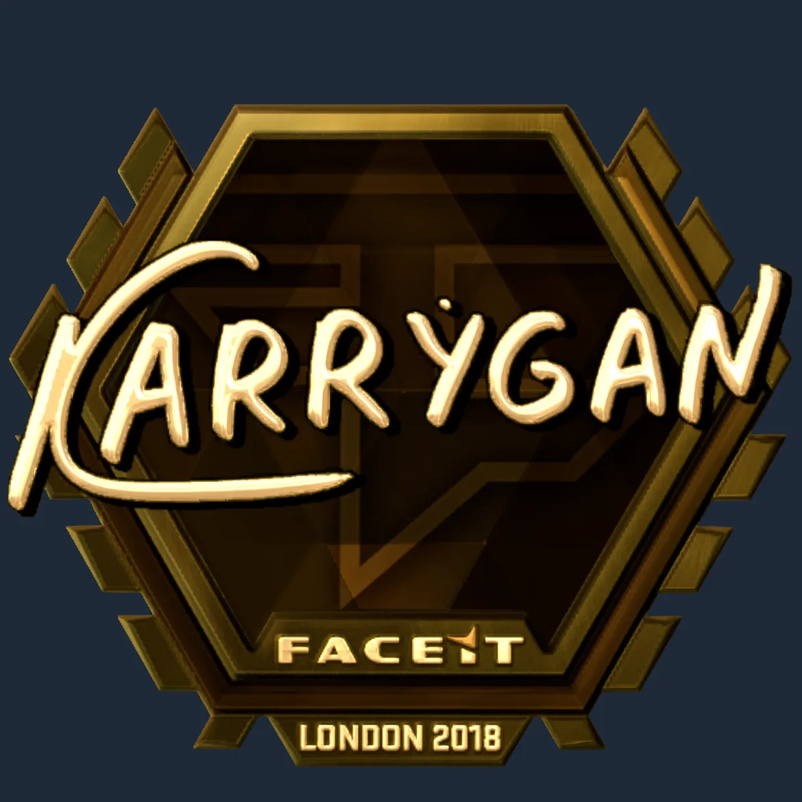Sticker | karrigan (Gold) | London 2018