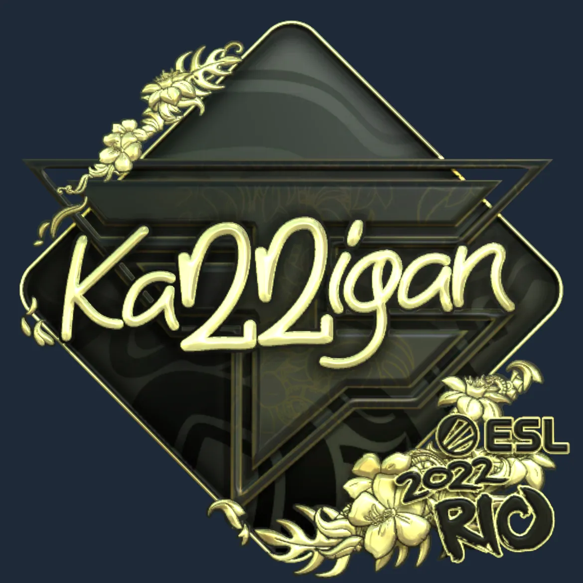 Sticker | karrigan (Gold) | Rio 2022