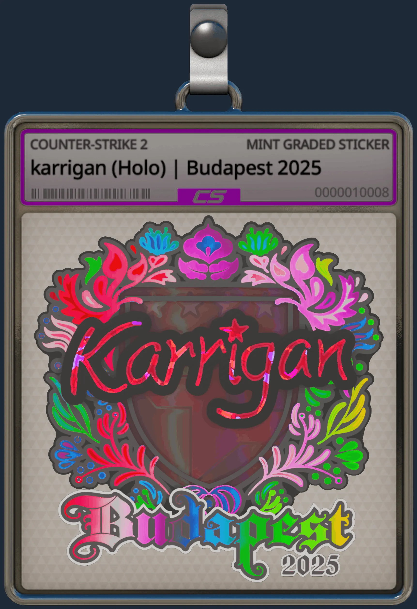 Sticker | karrigan (Holo) | Budapest 2025