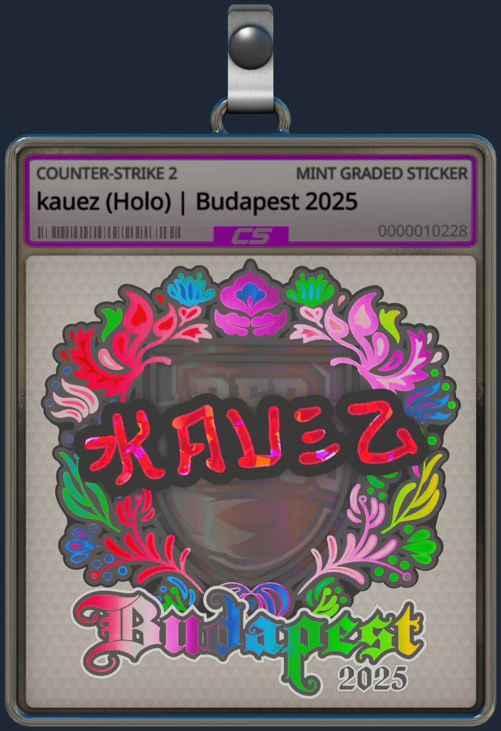Sticker | kauez (Holo) | Budapest 2025