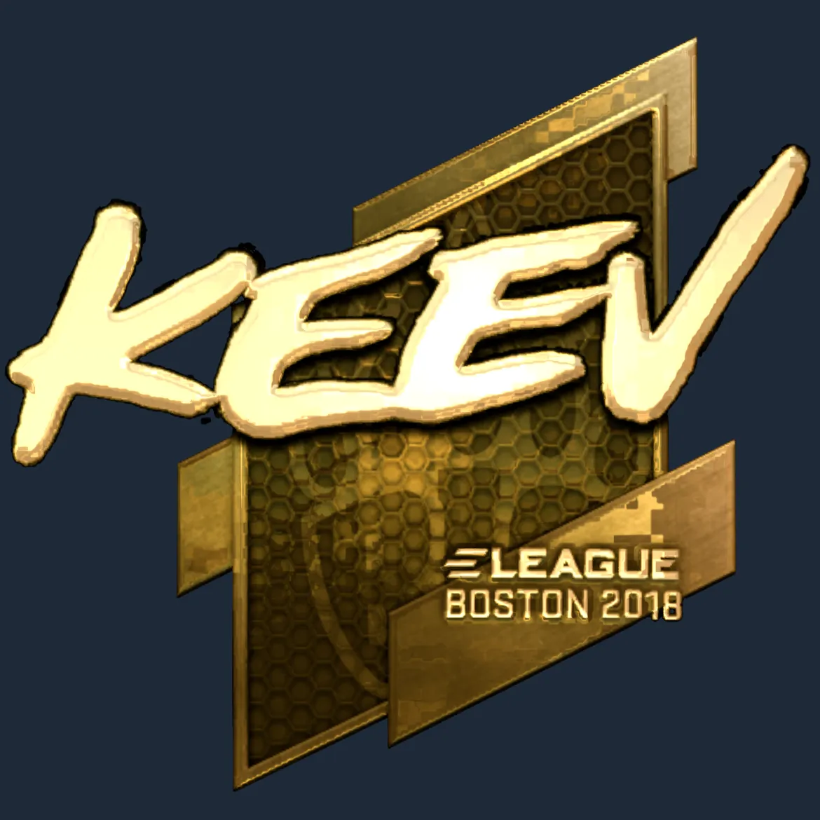 Sticker | keev (Gold) | Boston 2018