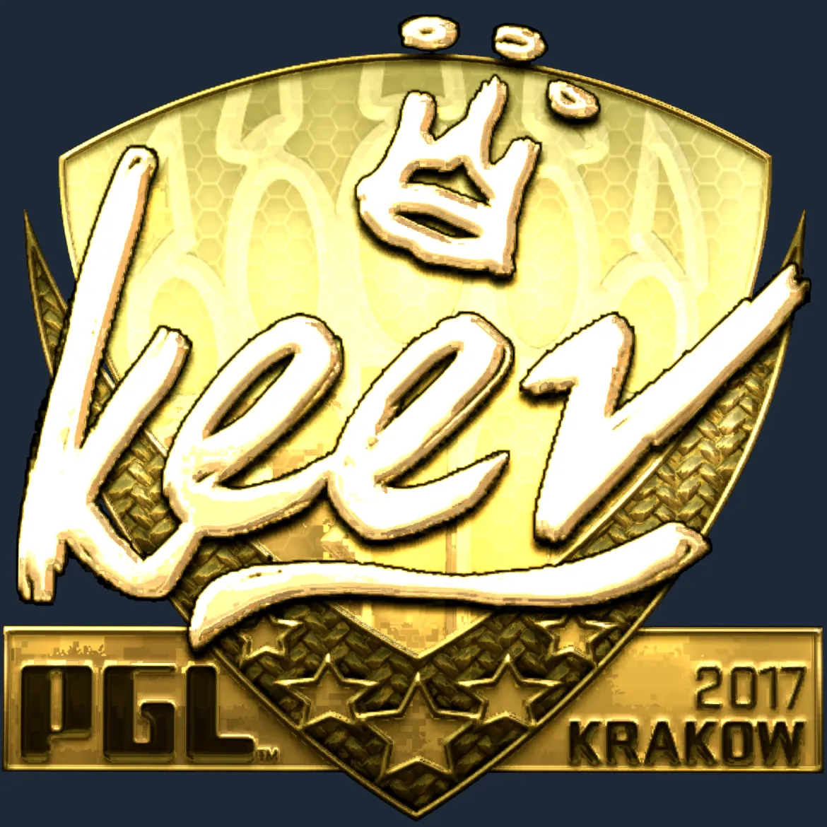 Sticker | keev (Gold) | Krakow 2017