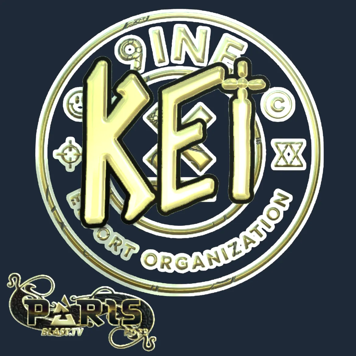 Sticker | KEi (Gold) | Paris 2023