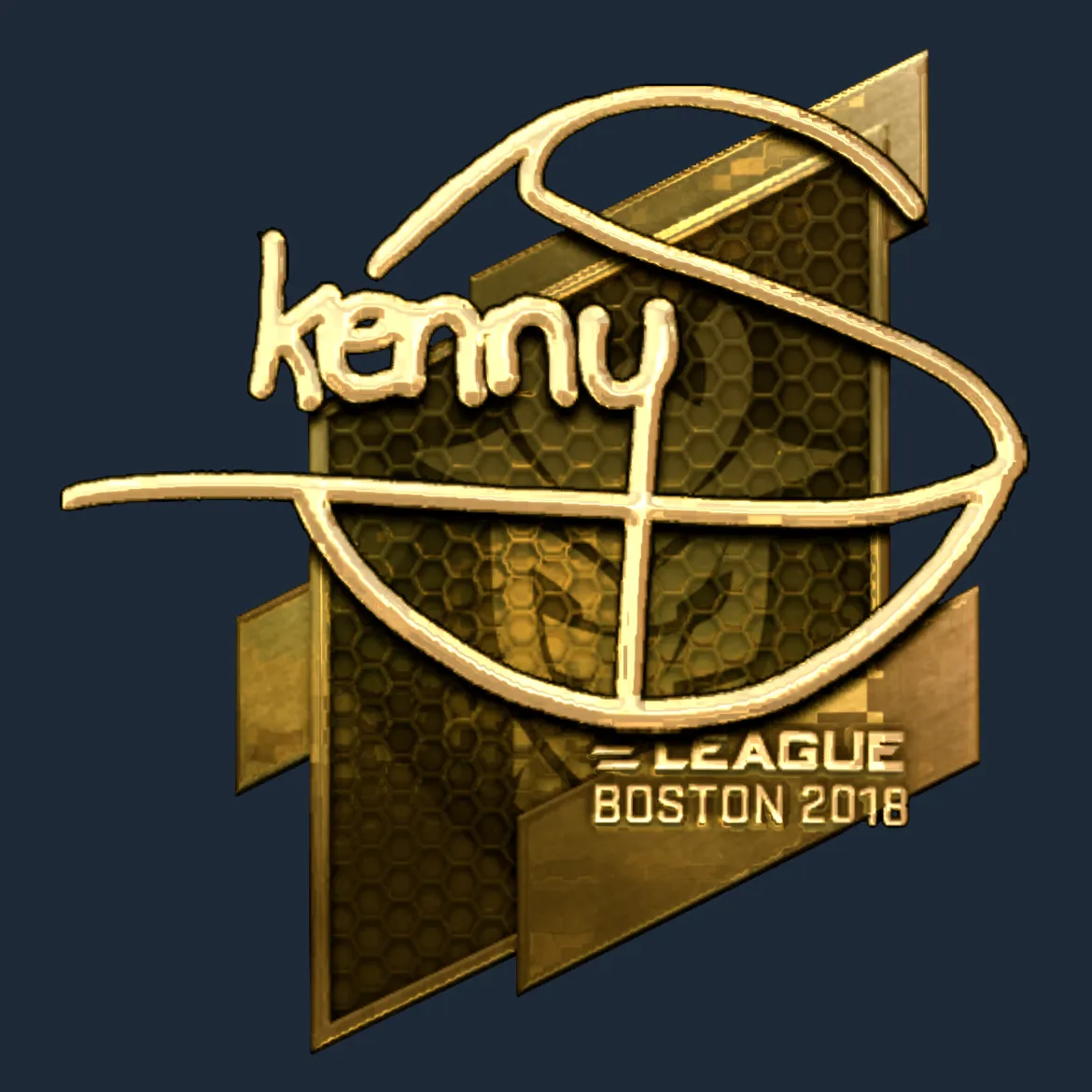 Sticker | kennyS (Gold) | Boston 2018